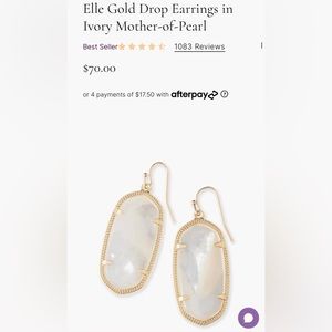 Kendra Scott Elle Gold Drop Earrings